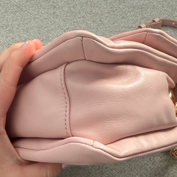 Marc Jacobs “The Pillow” Blush Crossbody Bag with Gold Chain